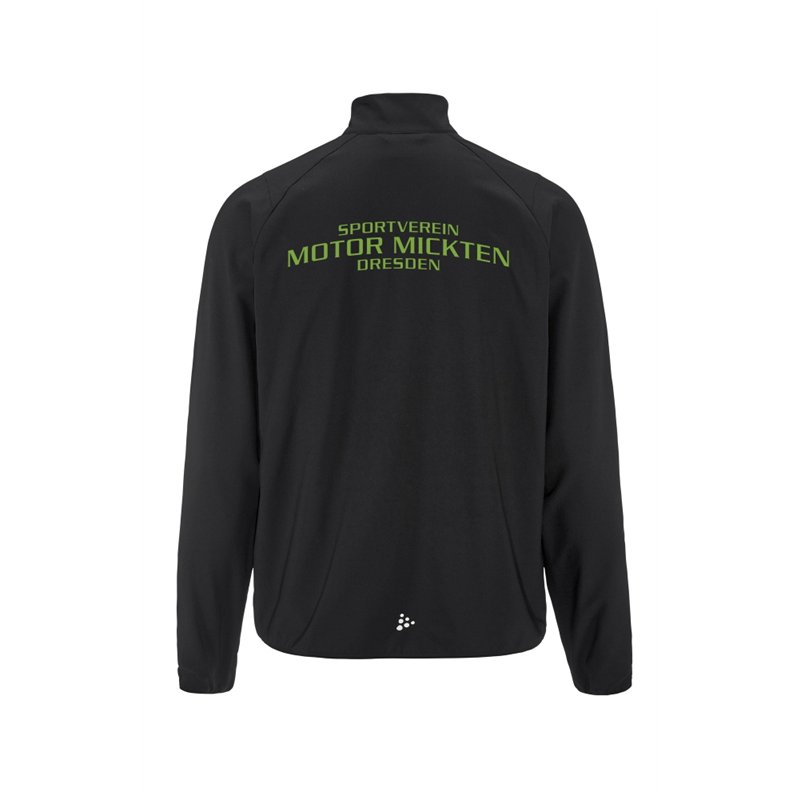 SV Motor Mickten Herren Laufjacke schwarz