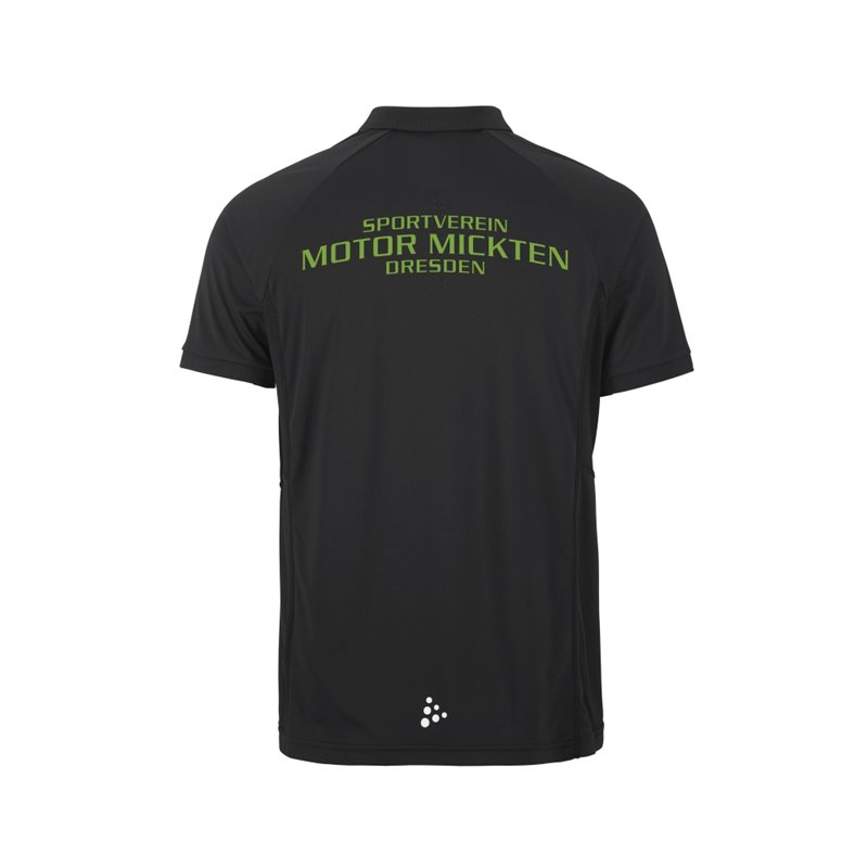 SV Motor Mickten Herren Poloshirt schwarz